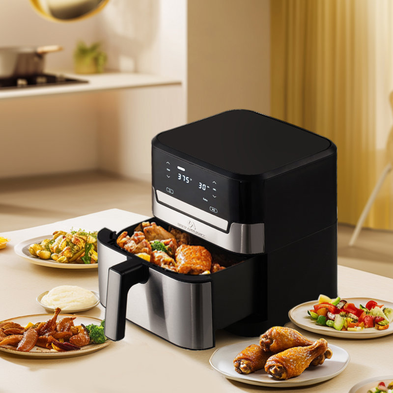 Uber Appliance 7 Qt. XL Premium Air Fryer PFOA PTFE Free Ceramic Coated Reviews Wayfair